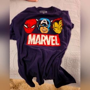 Marvel T-shirt 2X navy blue